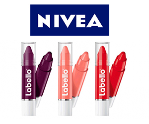 crayons à lèvres colorés nivea