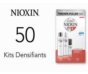 50 kits denisifiants capillaires nioxin gratuits