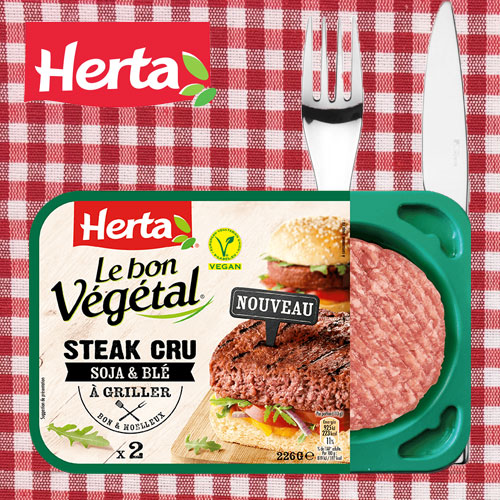 Recevez un Steak végétal de soja Herta - TestClub FR
