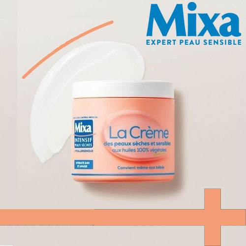 Crème hydratante Mixa peaux sèches et sensibles